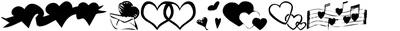 Kr Hearts Along Font