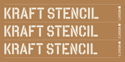 Kraft Stencil Free Download