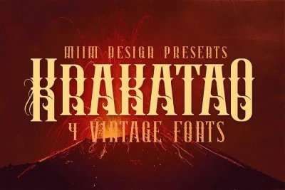 Krakatao - Vintage Font