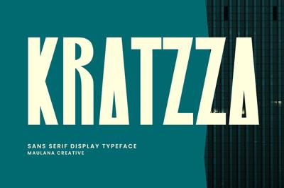 Kratzza Sans Serif Display Font Free Download