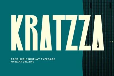 Kratzza Sans Serif Display Font
