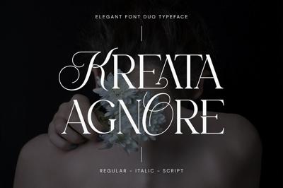 Kreata Agnore - Font Duo Free Download