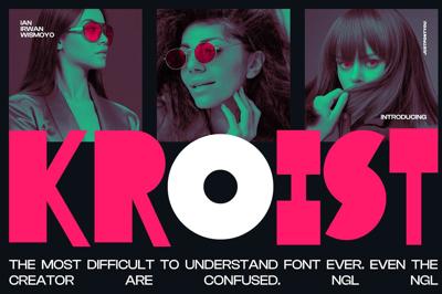 Kroist - Experimental Pop Fonts Free Download