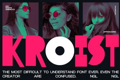 Kroist - Experimental Pop Fonts