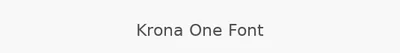 Krona One Font