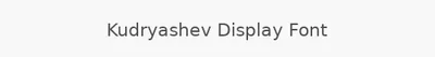 Kudryashev Display Font