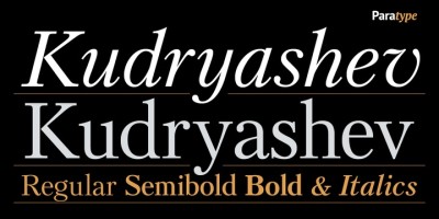 Kudryashev Font