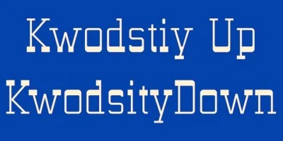 Kwodsity Font