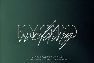 Kyoto Wedding Font Duo w/ Extras Free Download