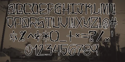 LA Gang Font Set01