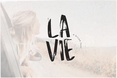 La Vie - Handwritten Brush Font