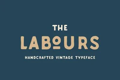 Labours Handcrafted Typeface