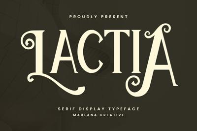 Lactia Serif Display Typeface Free Download