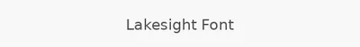Lakesight Font