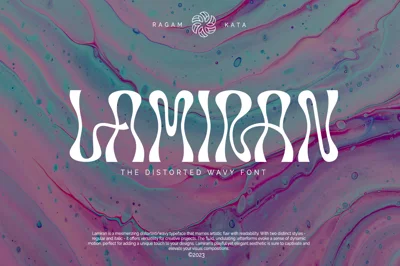 Lamiran - Distorted Wavy Font