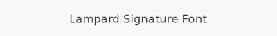 Lampard Signature Font