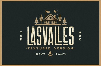 Las Valles Textured Font