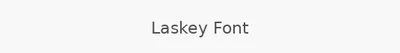 Laskey Font