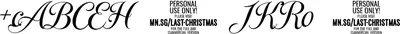 Last Christmas Symbols Font