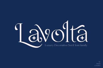 Lavolta - Decorative Font Family Free Download