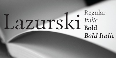 Lazurski Font