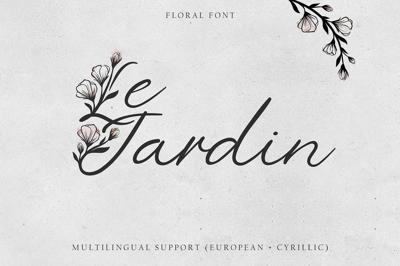 'Le Jardin' Floral Font Free Download