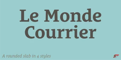 Le Monde Courrier Std Font