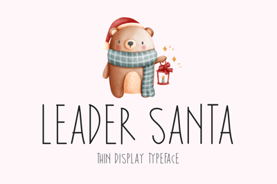 Leader Santa Typeface Free Download