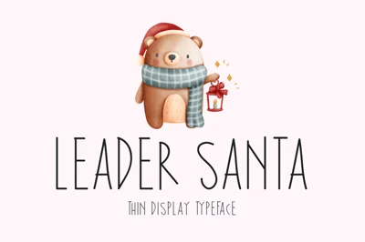 Leader Santa Typeface