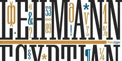 Lehmann Egyptian Font