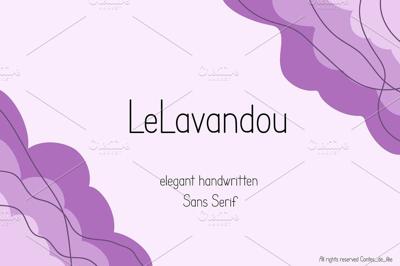 LeLavandou hand drawn Sans Serif Free Download