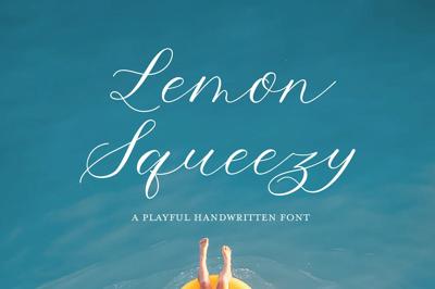 Lemon Squeezy Calligraphy Font Free Download