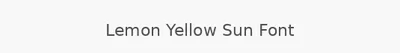 Lemon Yellow Sun Font