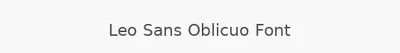 Leo Sans Oblicuo Font