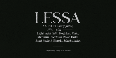 Lessa Serif Font Free Download