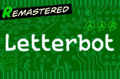 Letterbot - a comic book robot font