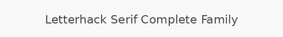 Letterhack Serif Complete Family