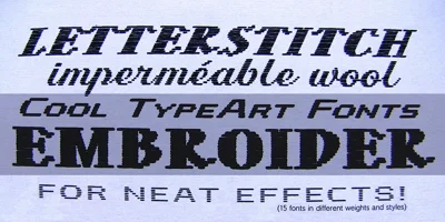 Letterstitch Plain Font