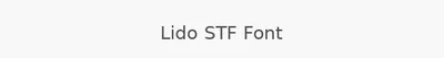 Lido STF Font