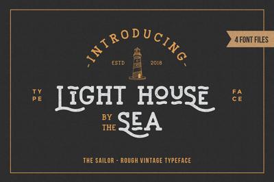 LightHouse - Sailor Rough Typeface Free Download
