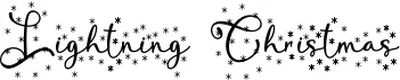 Lightning Christmas Font