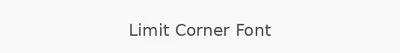 Limit Corner Font