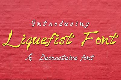 Liquefist Font Free Download