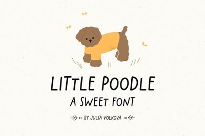 Little poodle | Sweet font Free Download