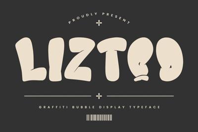 Liztoo Graffiti Bubble Display Font Free Download