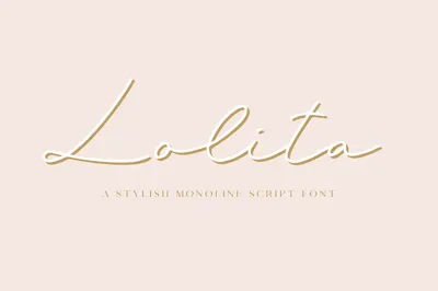 Lolita Script Font Free Download