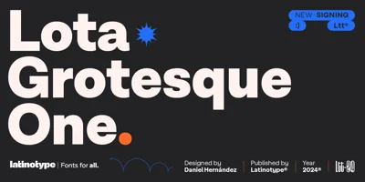 Lota Grotesque One Font