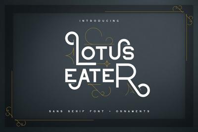 Lotus Eater - sans serif font Free Download