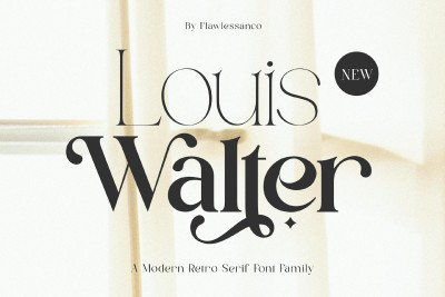 Louis Walter Retro Serif Font Family