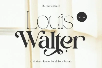 Louis Walter Retro Serif Font Family